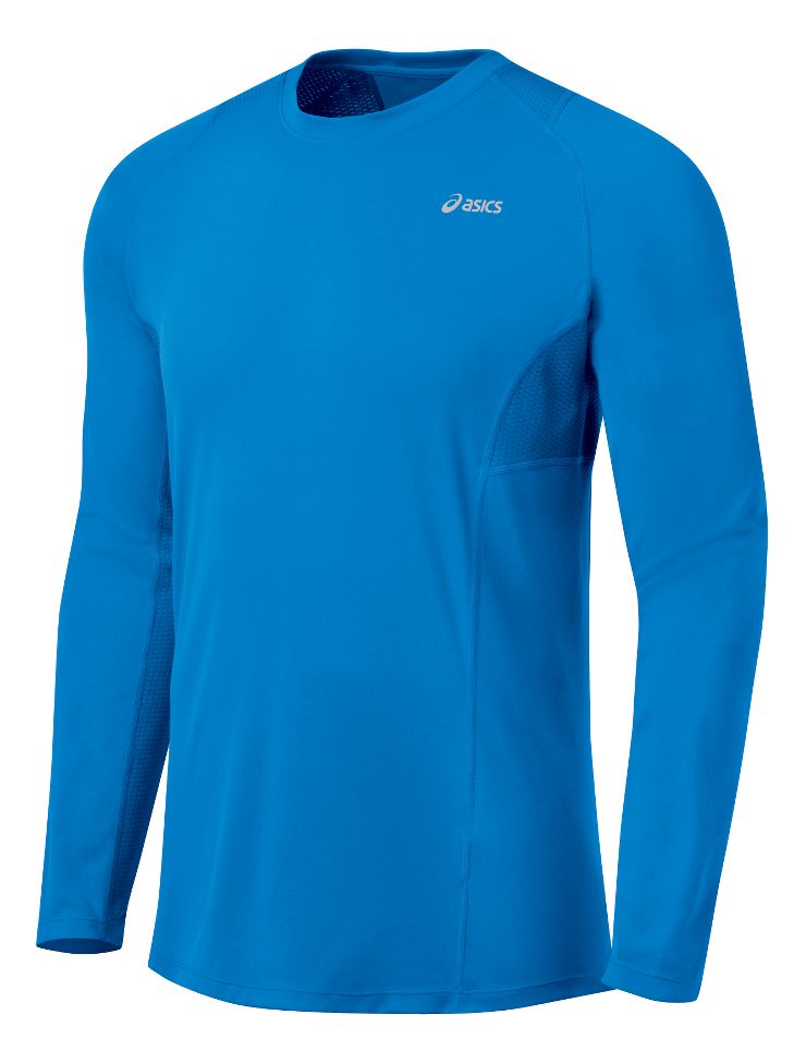 Mens ASICS Favorite Long Sleeve Long Sleeve No Zip Technical Tops