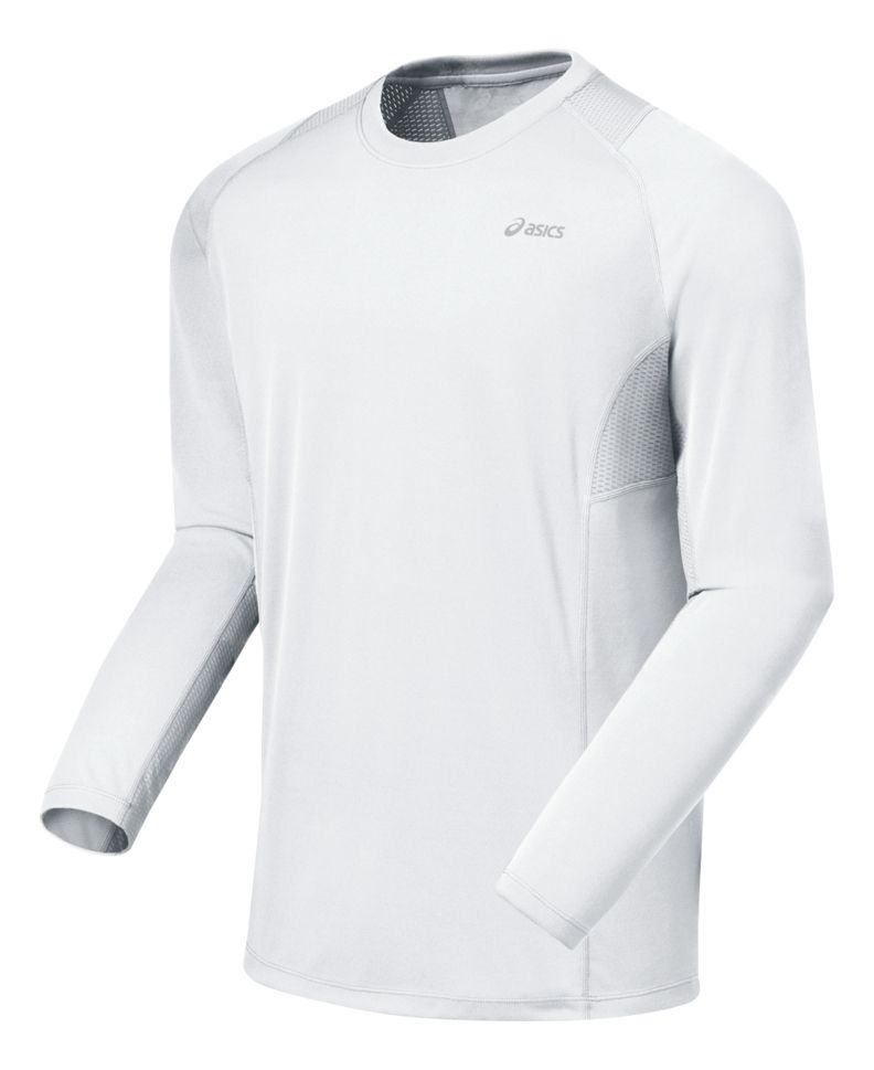 Mens ASICS Favorite Long Sleeve Long Sleeve No Zip Technical Tops