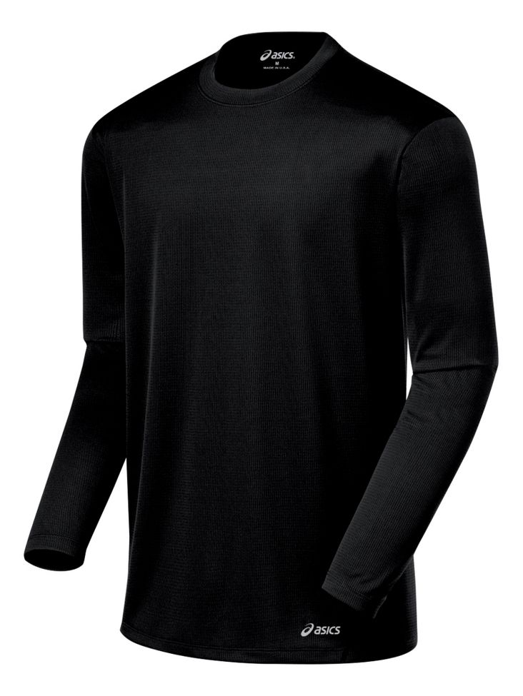 Mens ASICS Core Long Sleeve No Zip Technical Tops