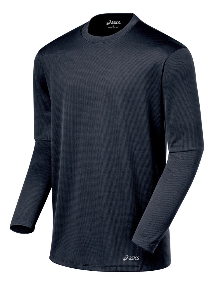 Mens ASICS Core Long Sleeve No Zip Technical Tops