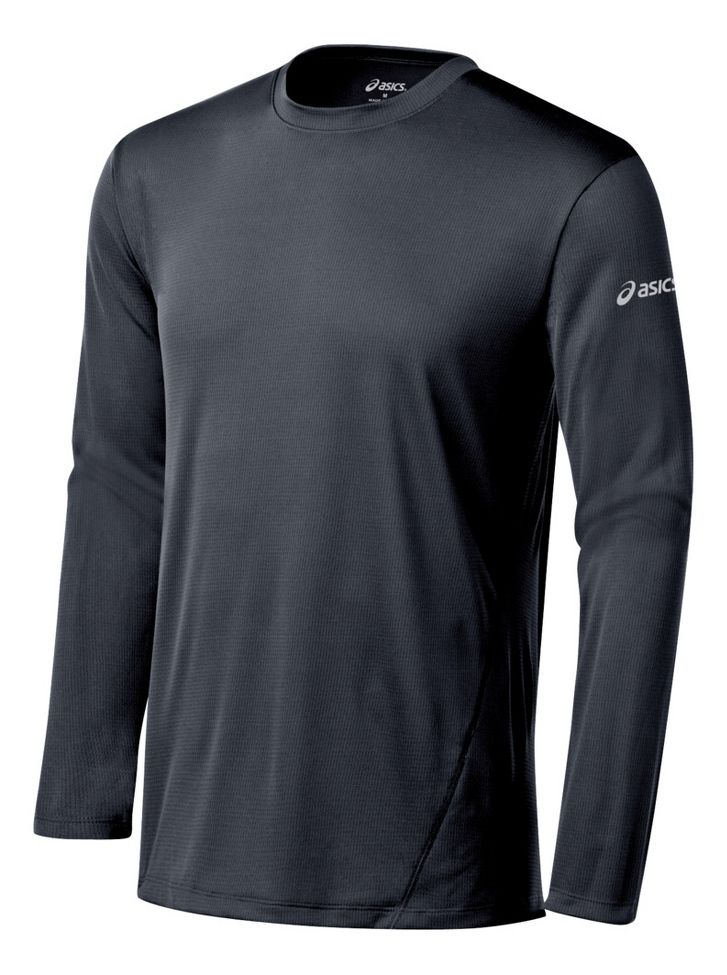 Mens ASICS Core Long Sleeve No Zip Technical Tops