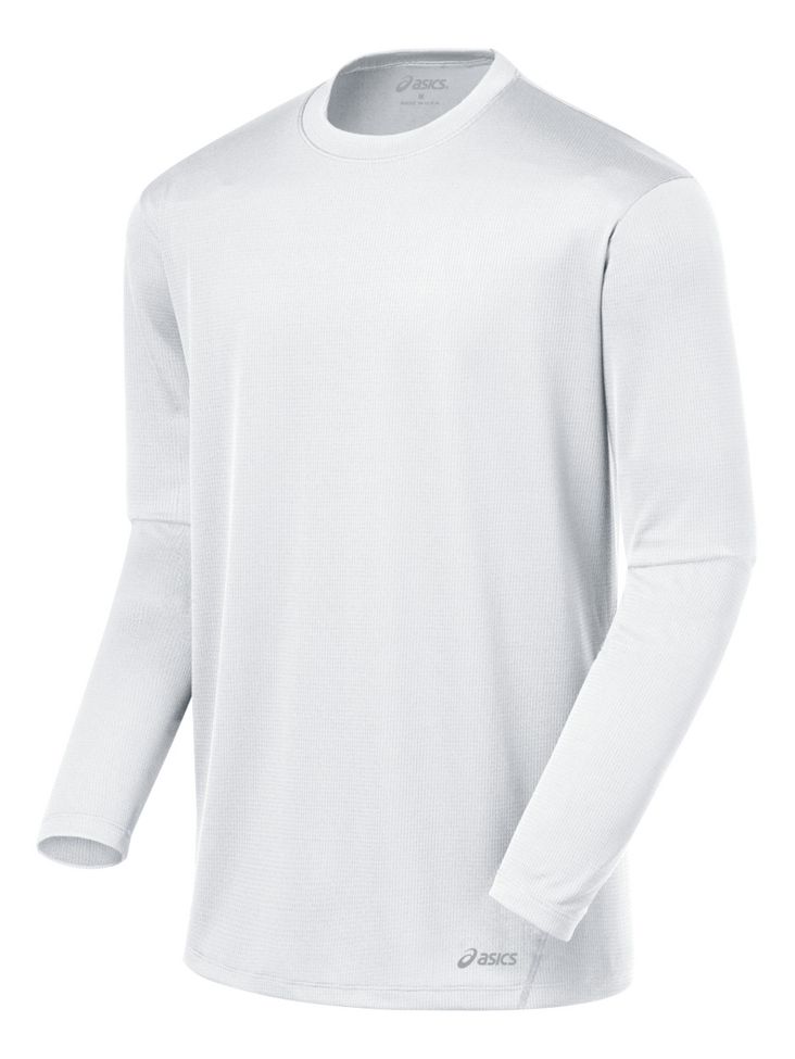 Mens ASICS Core Long Sleeve No Zip Technical Tops