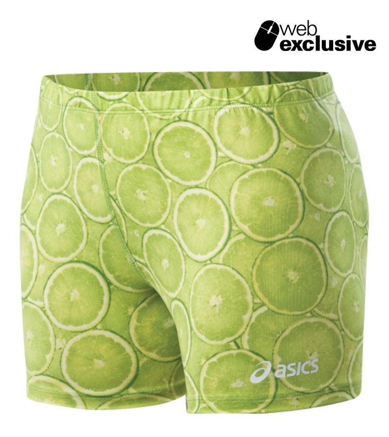 Womens ASICS Citrus Fitted Shorts