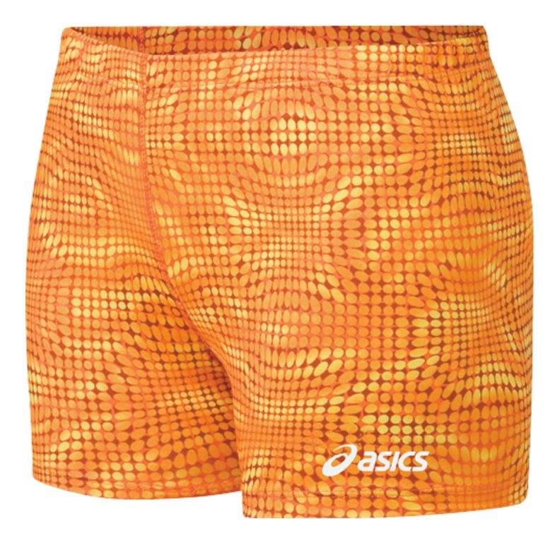 Womens ASICS Optical Check Fitted Shorts