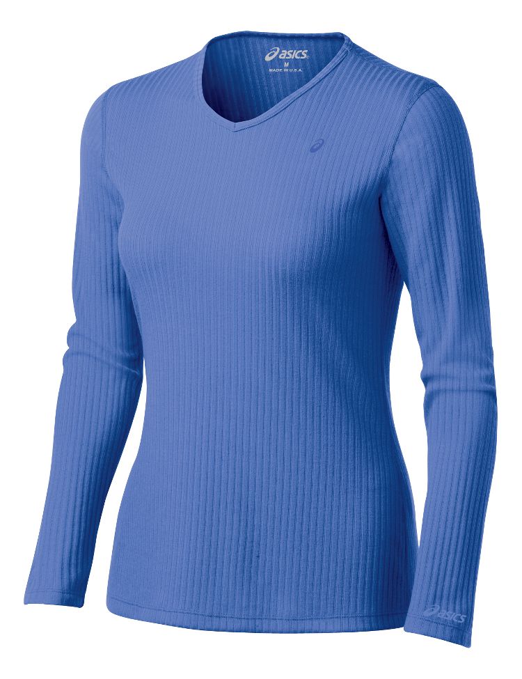 Womens ASICS Rib I Tech Long Sleeve Long Sleeve No Zip Technical Tops