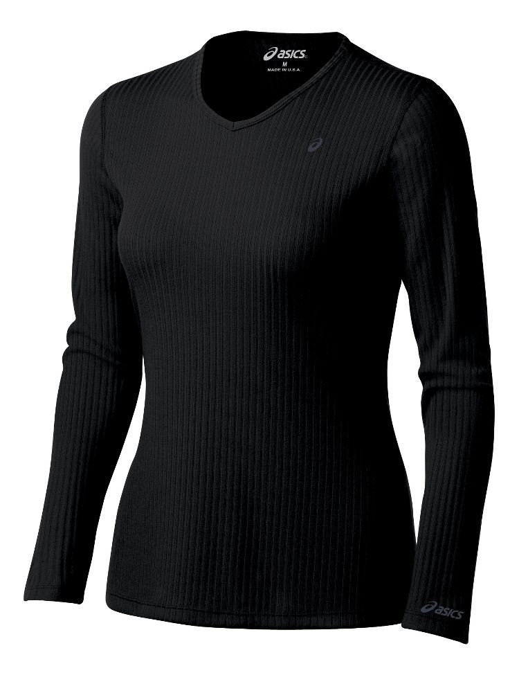 Womens ASICS Rib I Tech Long Sleeve Long Sleeve No Zip Technical Tops