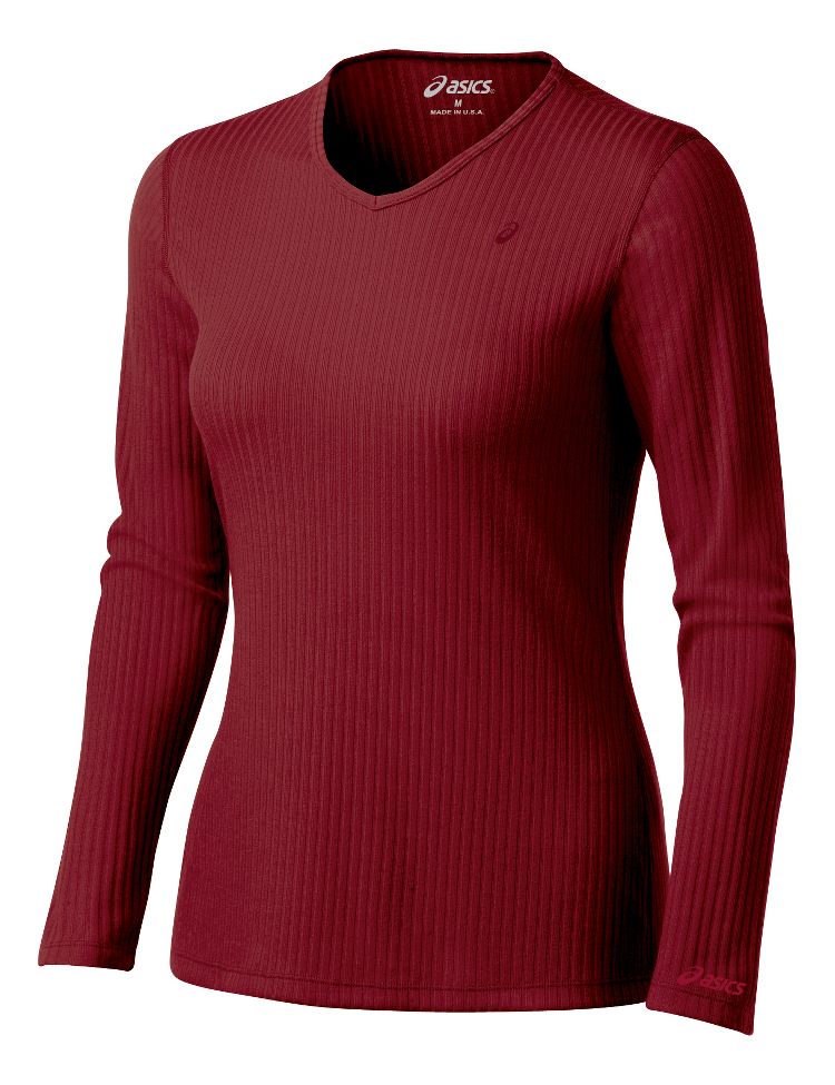 Womens ASICS Rib I Tech Long Sleeve Long Sleeve No Zip Technical Tops