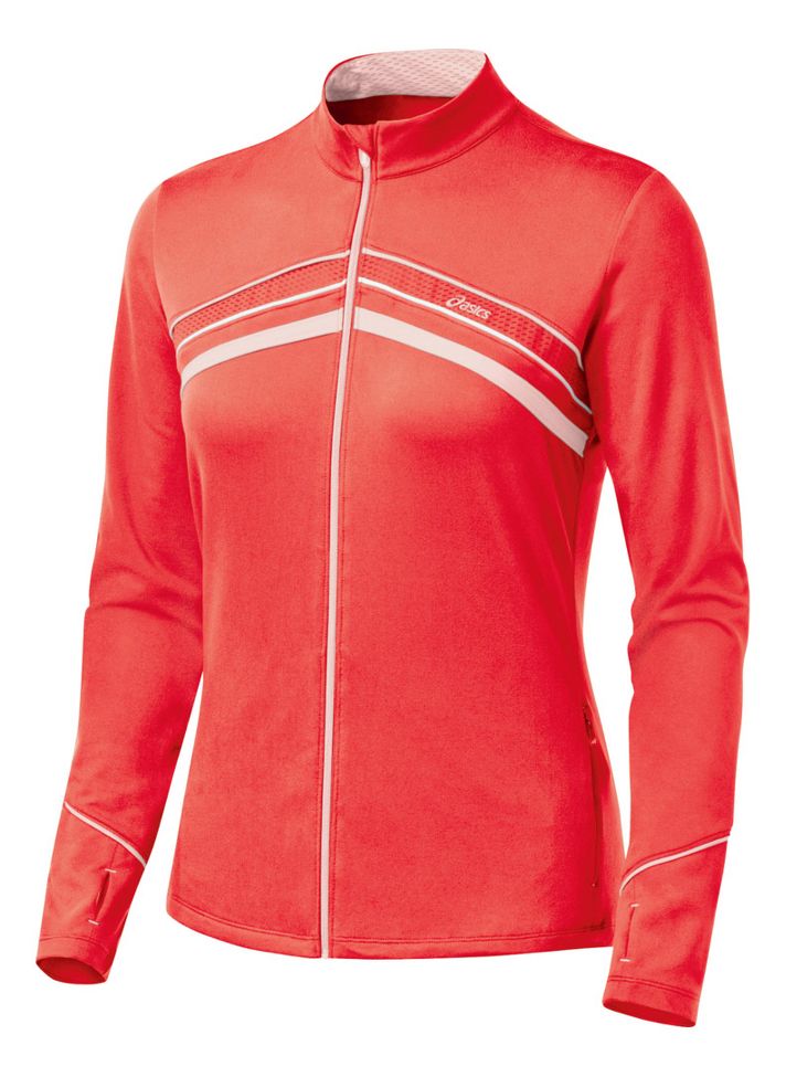 Womens ASICS Thermopolis LT Full Zip Long Sleeve Full Zip Technical Tops