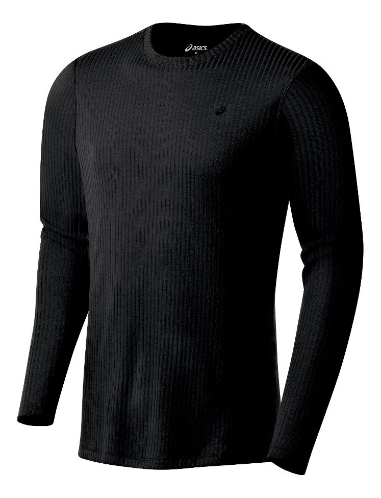 Mens ASICS Rib I Tech Long Sleeve Long Sleeve No Zip Technical Tops