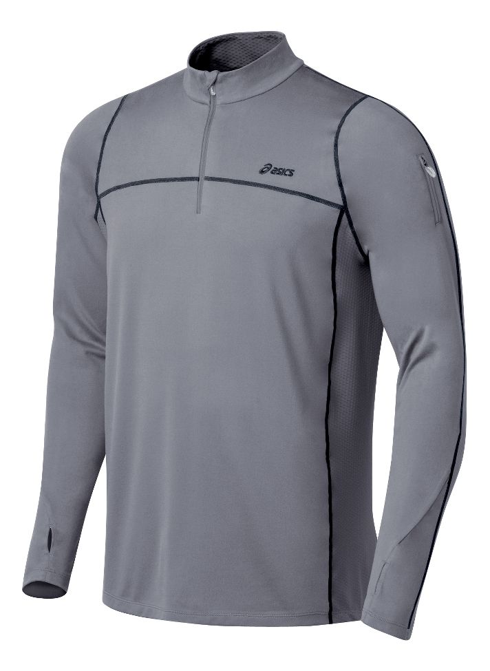 Mens ASICS Thermopolis LT 1/2 Zip Long Sleeve Technical Tops