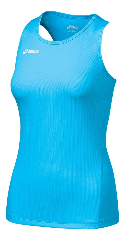 Womens ASICS Circuit-7 Singlet No Zip Technical Tops