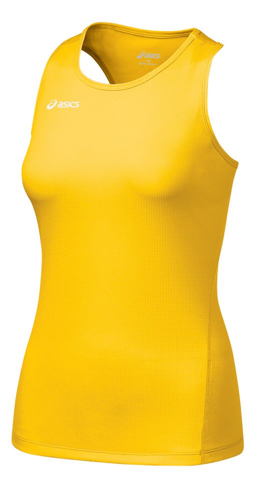 Womens ASICS Circuit-7 Singlet No Zip Technical Tops