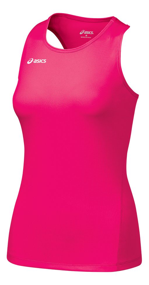 Womens ASICS Circuit-7 Singlet No Zip Technical Tops