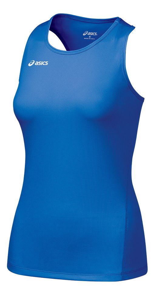Womens ASICS Circuit-7 Singlet No Zip Technical Tops