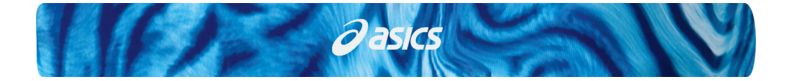 Womens ASICS Printed Headbands Headwear