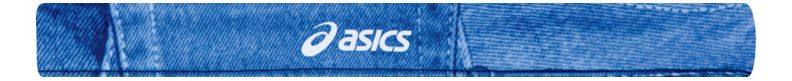 Womens ASICS Printed Headbands Headwear