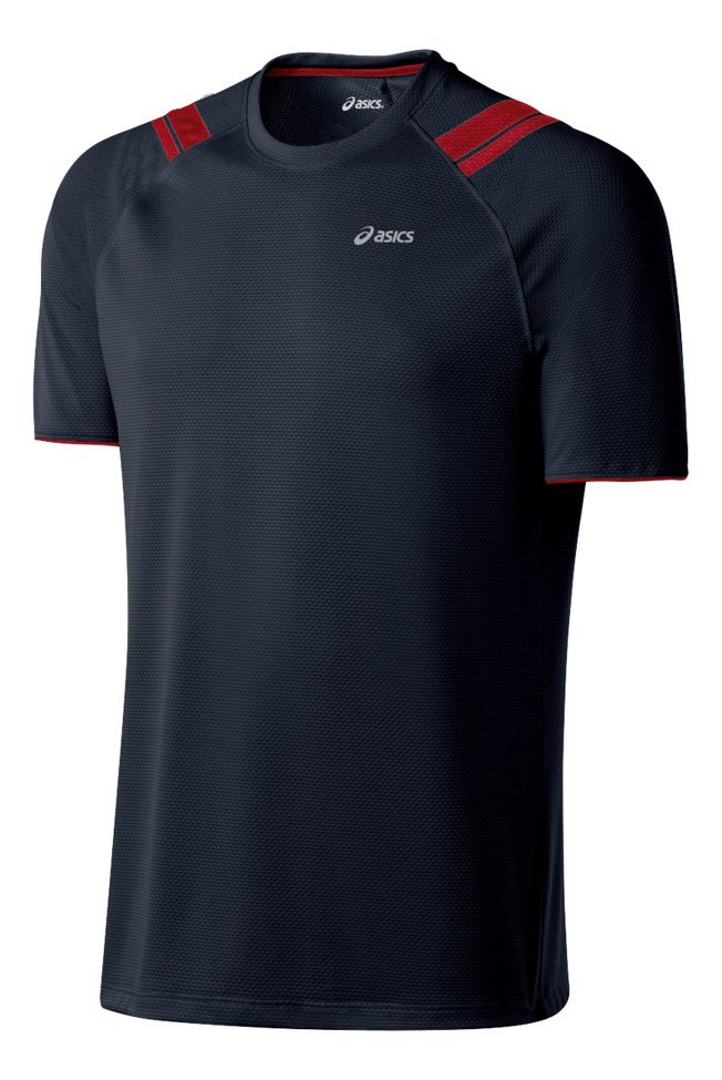 Mens ASICS ecoline Short Sleeve Short Sleeve Technical Tops