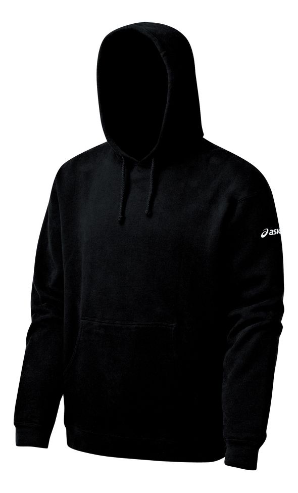 Mens ASICS Fleece Hoody Long Sleeve Full Zip Technical Tops