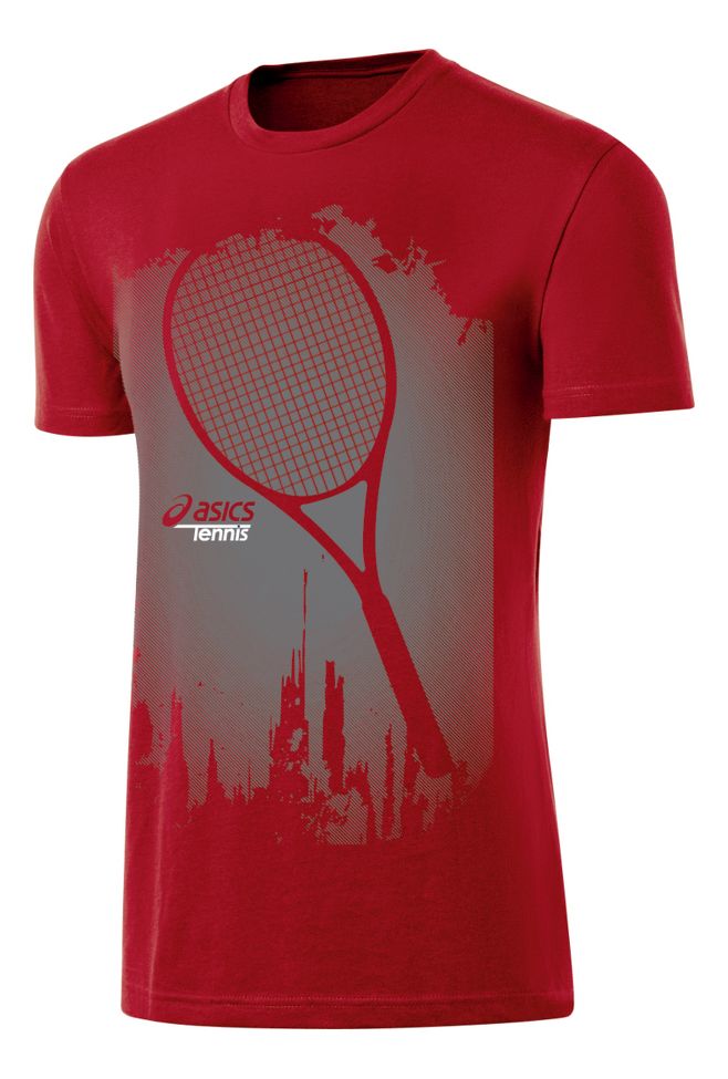 Mens ASICS Some Racquet Tee Short Sleeve Technical Tops