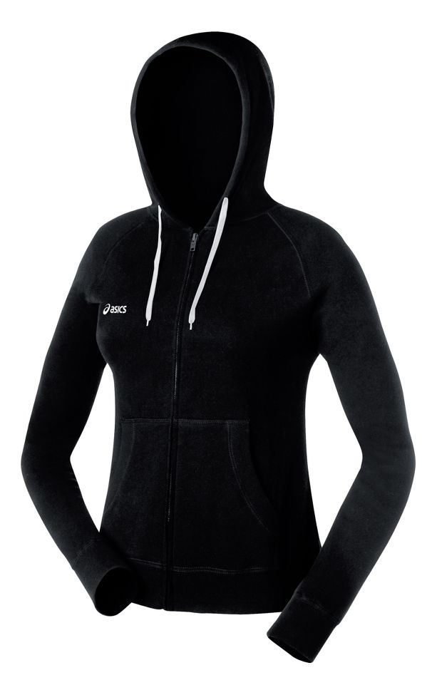 Womens ASICS Fleece Hoody Long Sleeve Full Zip Technical Tops
