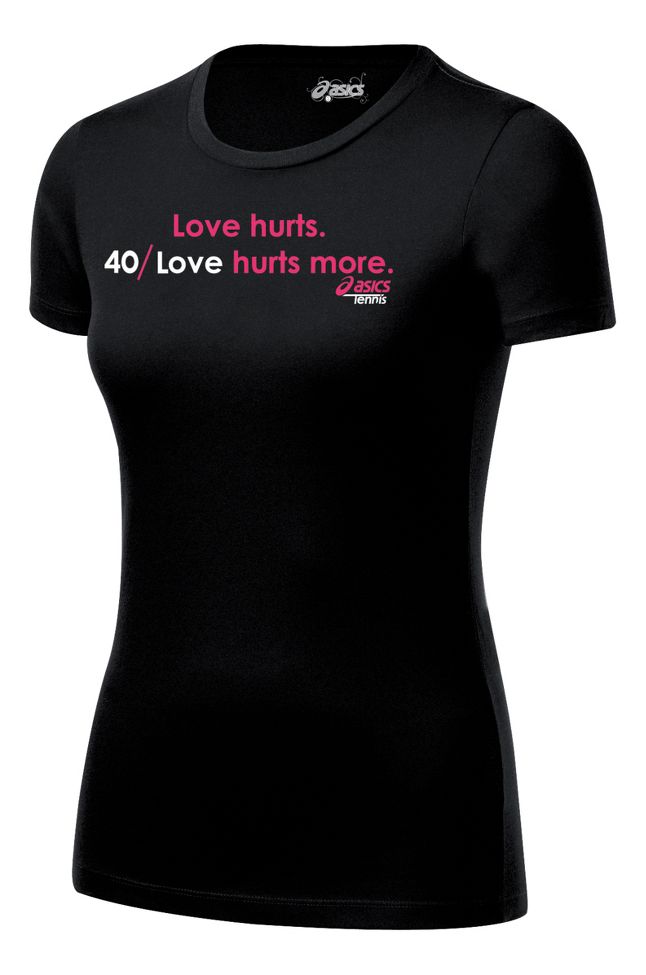 Womens ASICS Love Hurts Tee Short Sleeve Technical Tops