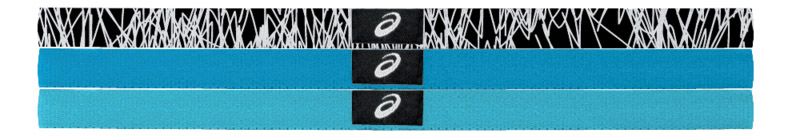 Womens ASICS Hera 3Pk Thin Headbands Headwear