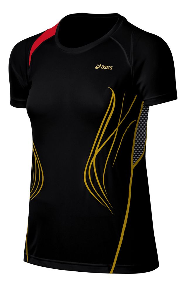 Womens ASICS TIL Tee Short Sleeve Technical Tops