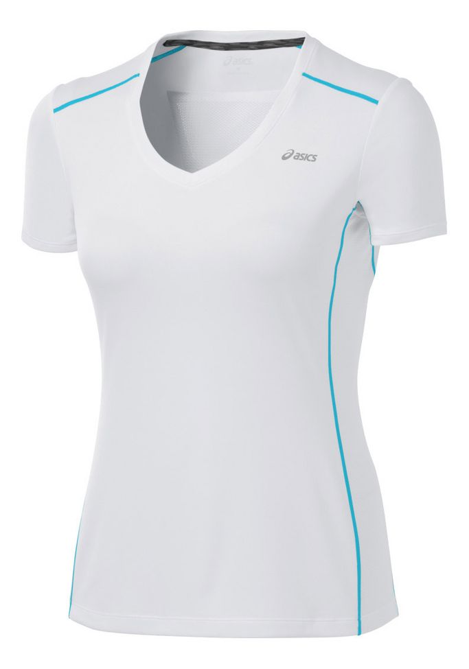 Womens ASICS FujiTrail Short Sleeve Technical Tops