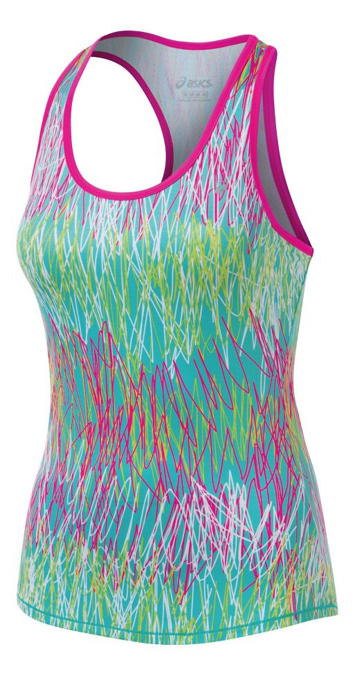 Womens ASICS Emma Racerback Tanks Technical Tops
