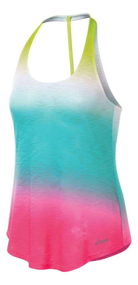 Womens ASICS PR Slub T-Back Tanks Technical Tops