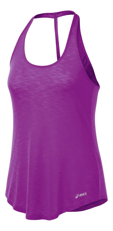 Womens ASICS PR Slub T-Back Tanks Technical Tops