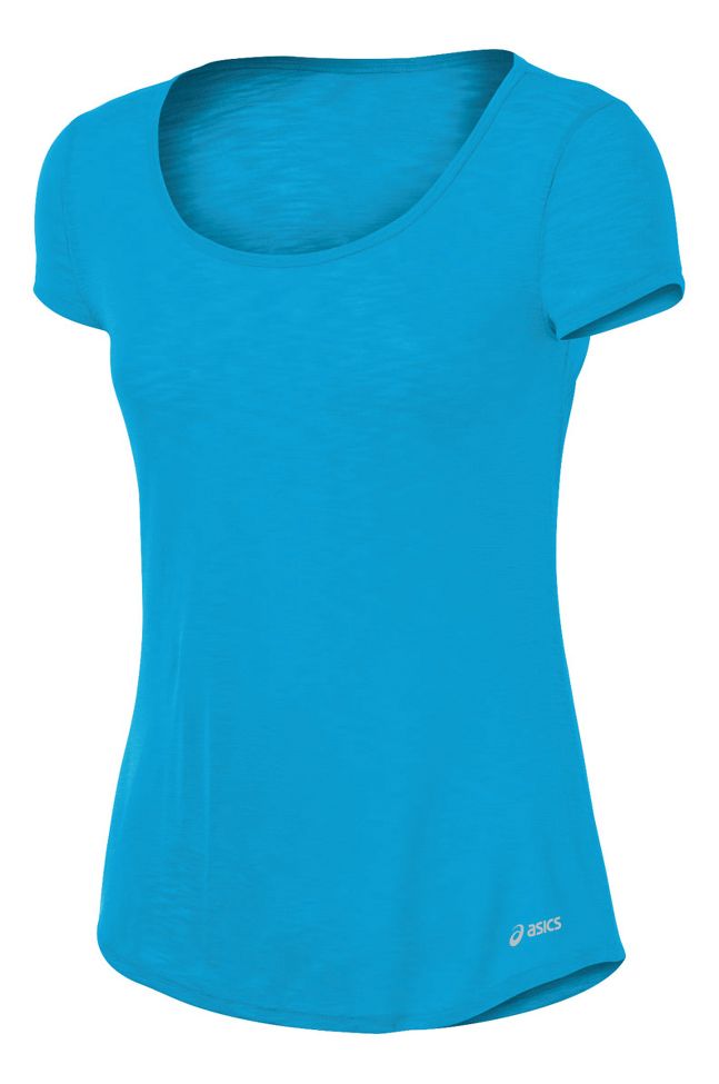 Womens ASICS PR Slub Short Sleeve Technical Tops