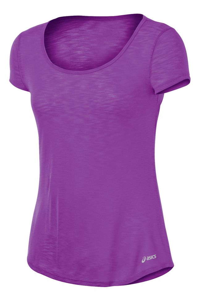 Womens ASICS PR Slub Short Sleeve Technical Tops