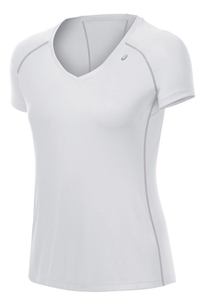Womens ASICS Lite-Show Favorite Short Sleeve Technical Tops
