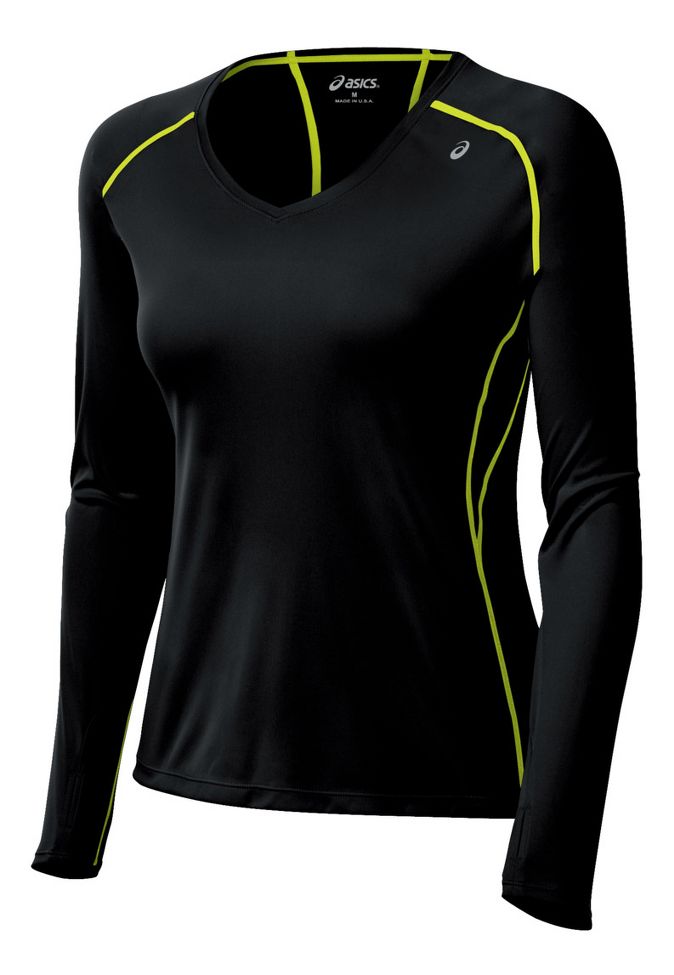 Womens ASICS Favorite Long Sleeve No Zip Technical Tops