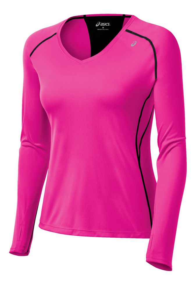 Womens ASICS Favorite Long Sleeve No Zip Technical Tops