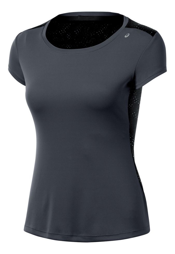 Womens ASICS Performance Fun Short Sleeve Technical Tops
