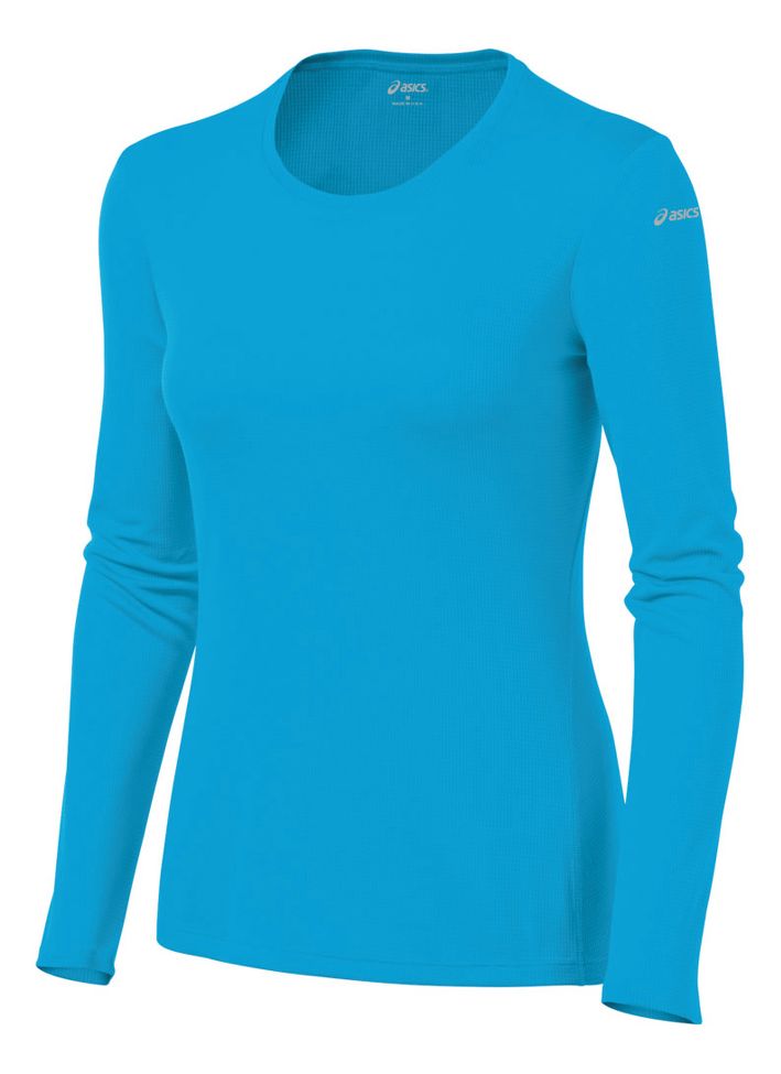 Womens ASICS Core Long Sleeve No Zip Technical Tops