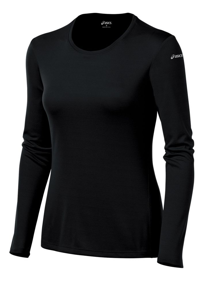 Womens ASICS Core Long Sleeve No Zip Technical Tops