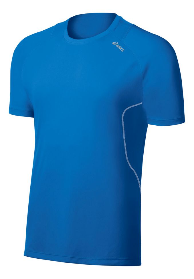 Mens ASICS Lite-Show Favorite Short Sleeve Technical Tops