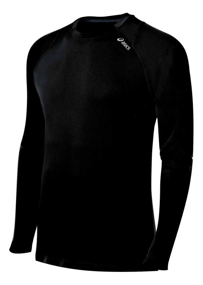 Mens ASICS Favorite Long Sleeve No Zip Technical Tops