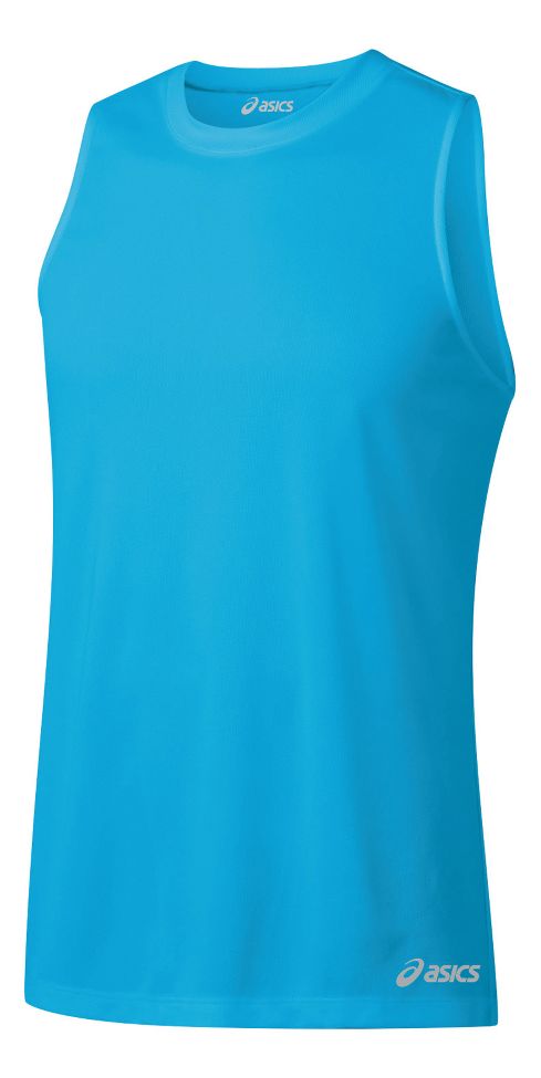 Mens ASICS Ready-Set Singlet Technical Tops