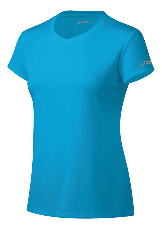 Womens ASICS Ready-Set Short Sleeve Technical Tops