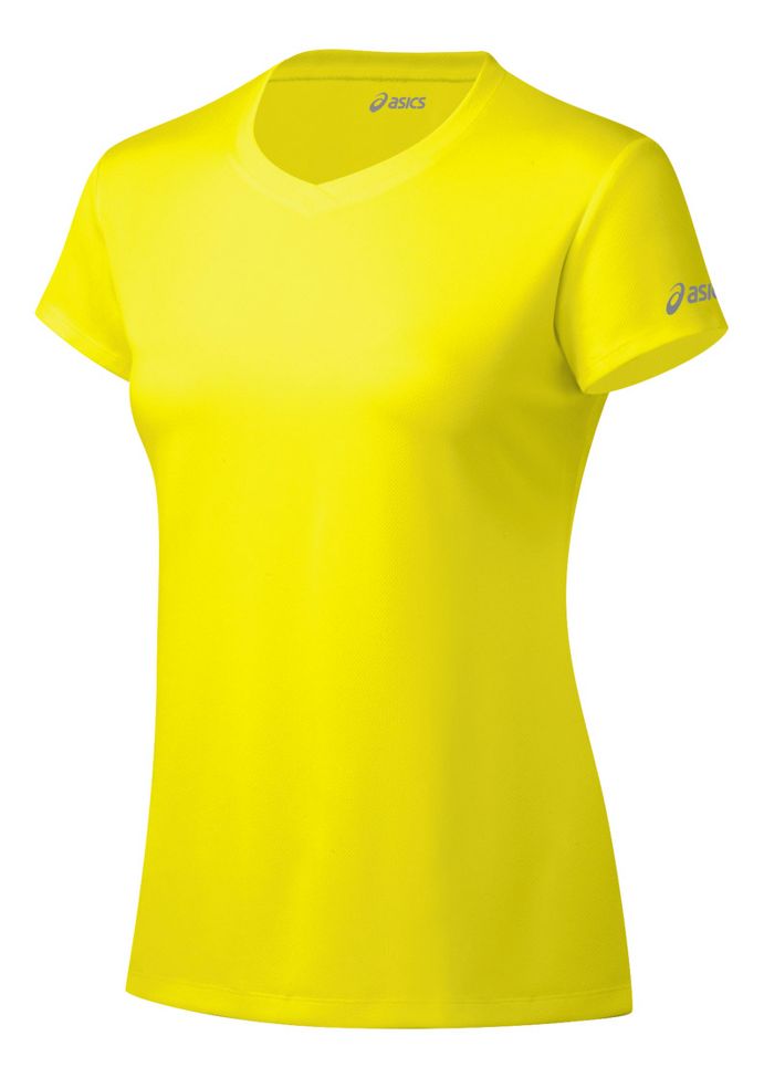 Womens ASICS Ready-Set Short Sleeve Technical Tops