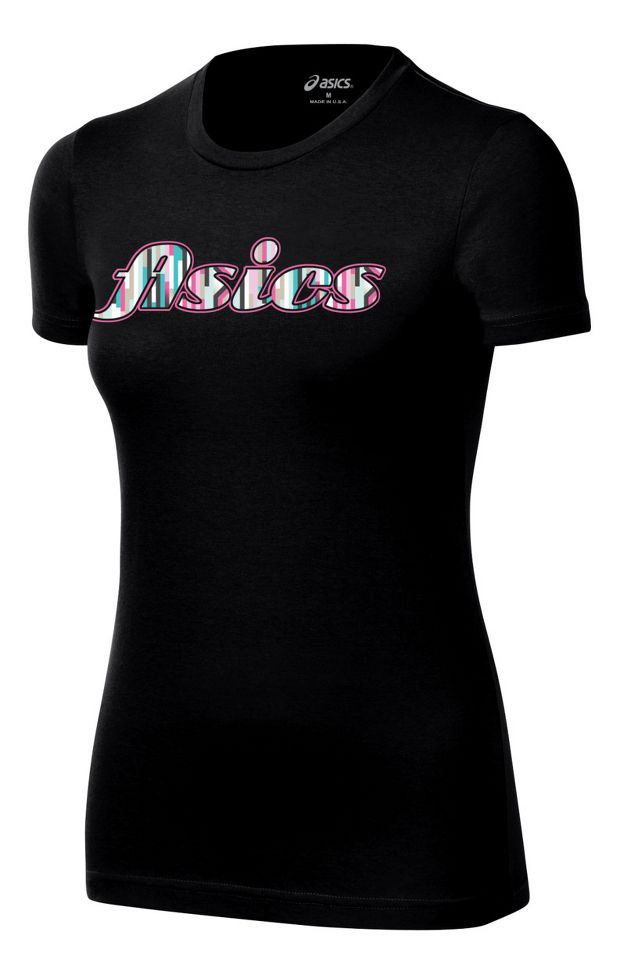 Womens ASICS Staright Sets Tee Short Sleeve Technical Tops