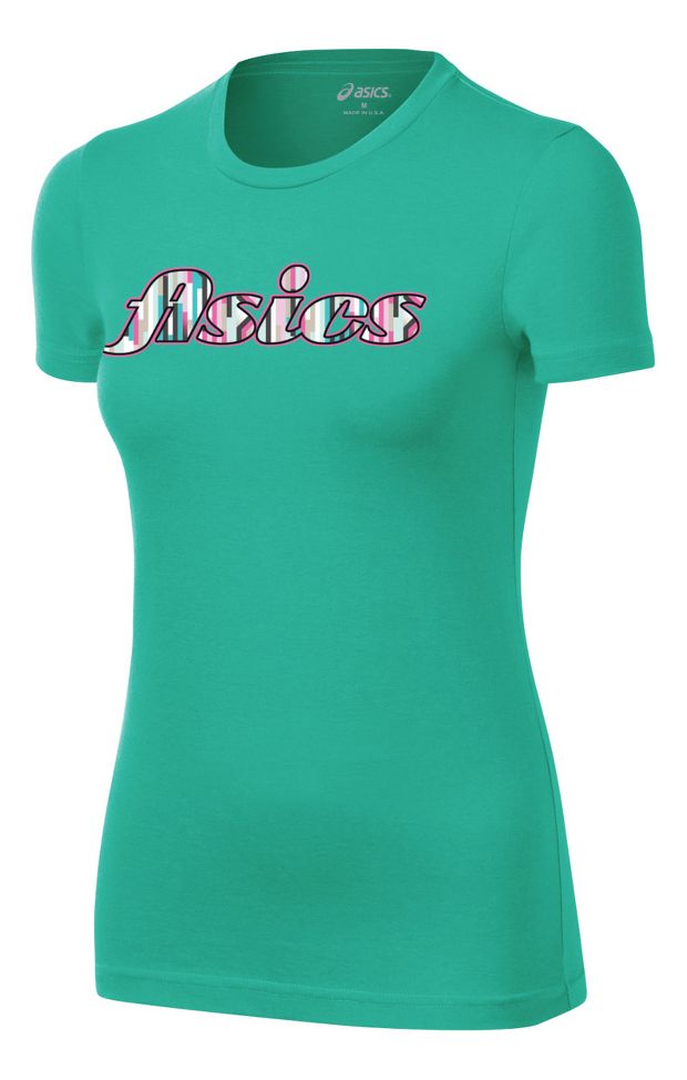 Womens ASICS Staright Sets Tee Short Sleeve Technical Tops