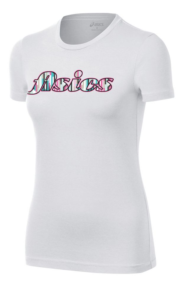 Womens ASICS Staright Sets Tee Short Sleeve Technical Tops