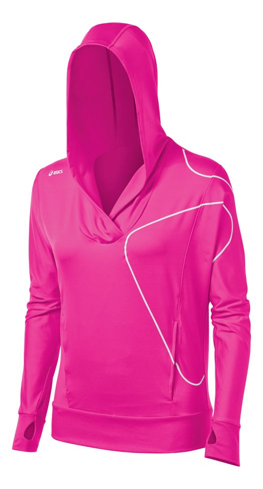 Womens ASICS Straight Sets Hoody Long Sleeve No Zip Technical Tops