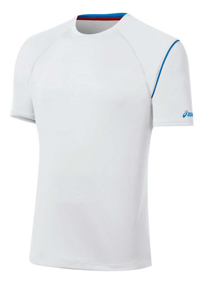 Mens ASICS Game Point Crew Short Sleeve Technical Tops