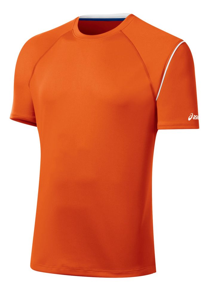 Mens ASICS Game Point Crew Short Sleeve Technical Tops